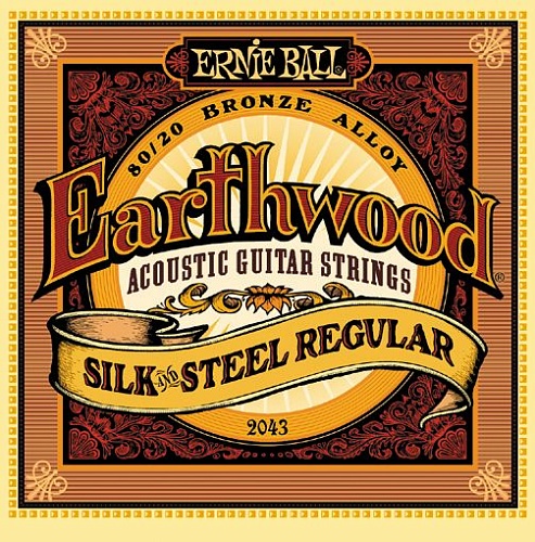 Ernie Ball P02043 Earthwood Silk & Steel Regular     + 13-56